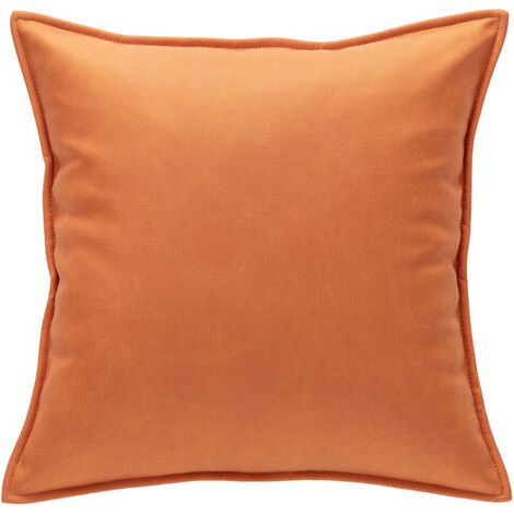 Ahlsen Housse de Coussin en Décorative Canapé Bordure Taie d'oreiller Super Doux Decoration Maison Salon Chambre pour Canapé Clic Clac 50 x 50 cm 20"x20",2 pièces Orange (1/3)