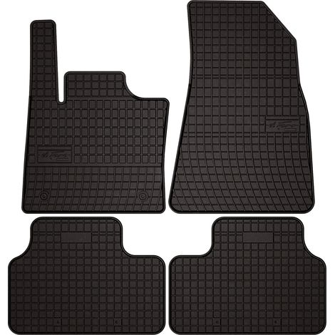 Tapis de sol en caoutchouc pour : Volvo C40 Recharge SUV coupé (2021-) - noirs, sur mesure (1/5)