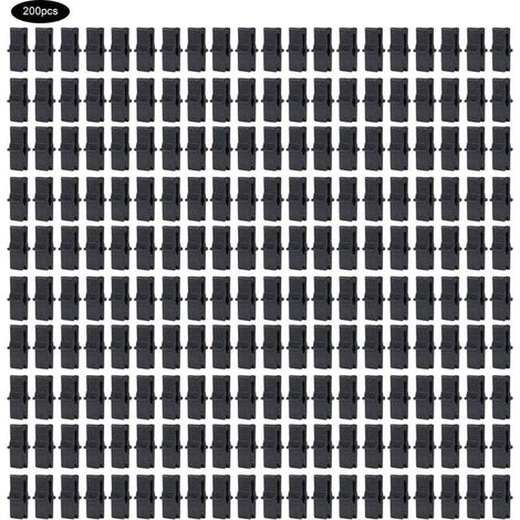 Serre Fixation Clip 200 Pcs Clip de serre PP Serre Film Clip De Fixation Pince Serre Accessoires pour Filet en Plastique Film (1 x 0.4 po) (1/5)
