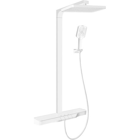 Ensemble de douche encastré Mexen Zoom avec pomme de douche et mitigeur, blanc - 78101-20 (1/2)