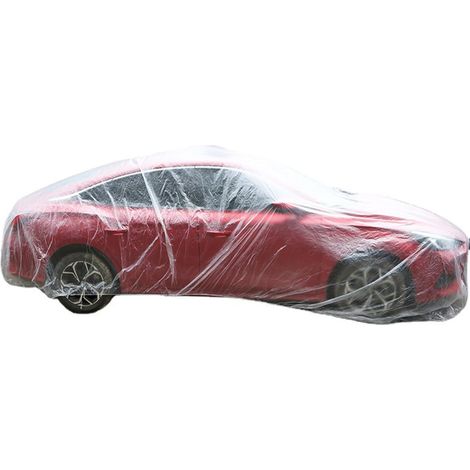 Housse de voiture transparente avec bande élastique pour voiture - Imperméable - Taille S-XL (1/5)