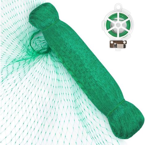 Filet de protection anti-oiseaux pour jardin, 4 x 10 mètres, réutilisable, corde résistante à la déchirure – protection des plantes