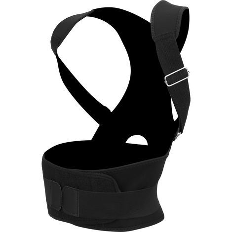 Ceinture correctrice de dos, ceinture de renforcement musculaire, correcteur de cyphose, orthèse de position assise, noire, taille M