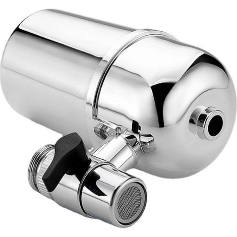 Purificateur d'eau en 5 étapes Adapté aux robinets de cuisine — Système avec filtre céramique Adapté à l'eau potable directe — Purificateur à double bec Convient pour laver les légumes et la vaisselle (1/4)