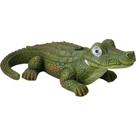 Lampada solare Progarden coccodrillo 52x32x17.5 cm esterno