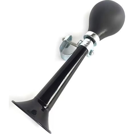 Klaxon de vélo noir (9 pouces / 210 mm) – Sonnette classique pour vélos d'enfants, robuste et suffisamment bruyante pour la circulation