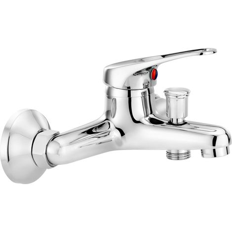 Deante Robinet mural moderne chromé pour baignoire
