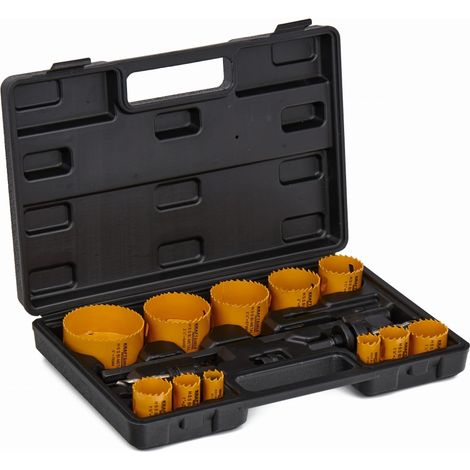 Jeu de scies cloches pour bois et métal, 17 pièces, 19-76 mm + adaptateur KD10758 (1/5)
