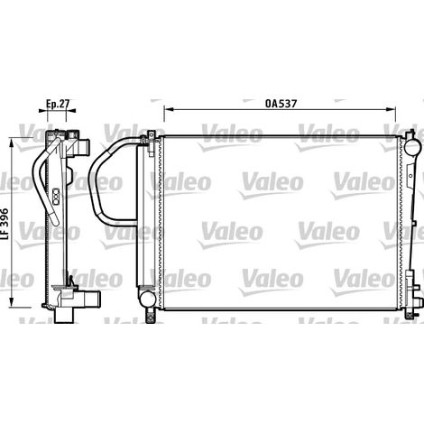 Radiateur, refroidissement du moteur Valeo 732883 CHRYSLER 5072260AA