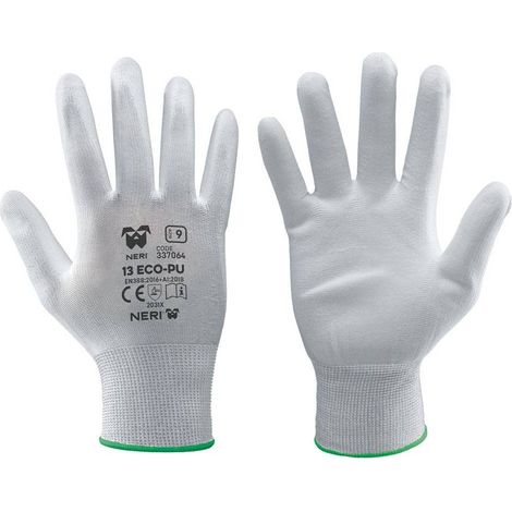 GUANTI '13 ECO-PU' Tg. 7 bianco