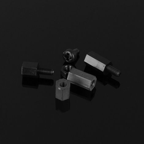 Kit d'assortiment de 300 entretoises en nylon M3, vis et écrous, outils de réparation d'écrous hexagonaux de type C (1/3)