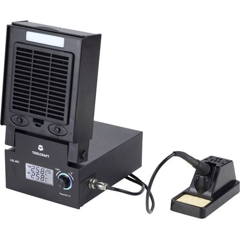 TOOLCRAFT LSL-951 Stazione di saldatura con illuminazione LED ed aspira fumi di saldatura digitale 80 W 160 - 480 °C (1/5)