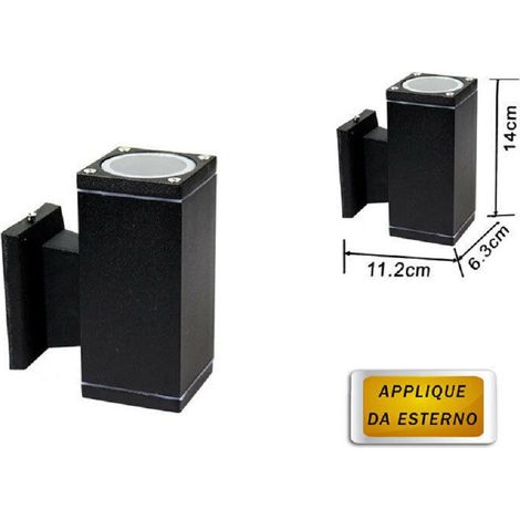Application Sur Les Murs Extérieurs Jardin Ip55 Lampe Noir (1/2)