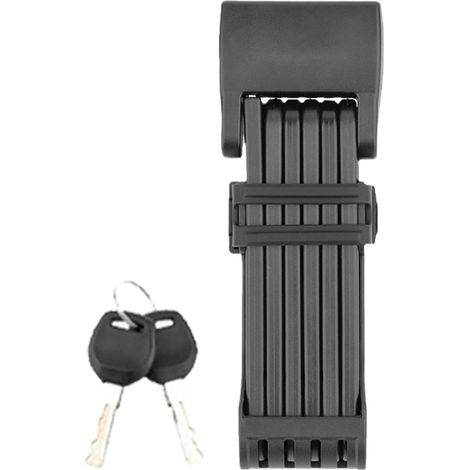 Écluse du cyclisme pliant, de cyclisme anti-vol,Protection compacte des scooter Lock pliant multifonctionnel à haute sécurité pour moto à scooter, avec 2 touches et support de montage (1/5)