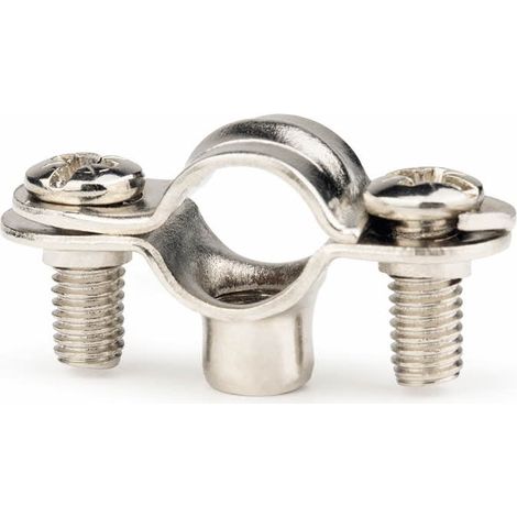 Collier de serrage chromé M6 Taille: 12 mm