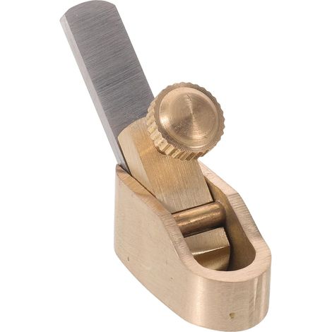 Mini Rabot à Main en Laiton Massif 8 Mm pour Travail du Bois, Outil Portable et Précis pour Fabrication et Réparation de Violons, Rabot de Lutherie Compact pour Accessoires (1/5)