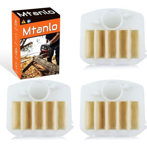 3 nettoyeurs de filtres à air pour pièces de tronçonneuse Husqvarna 340 345 E 350 346 XP 353 351, 3 x filtre à air (1/5)
