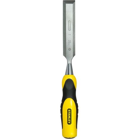 Stanley Scalpello per legno bimaterale 25 mm nero e giallo (1/3)
