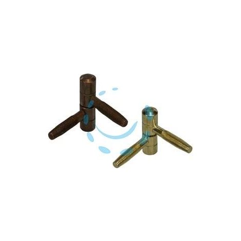 CERNIERE ANUBA NORMALI IN ACCIAIO - ø mm.11 mod.119 (E.00119.11.02) bronzato