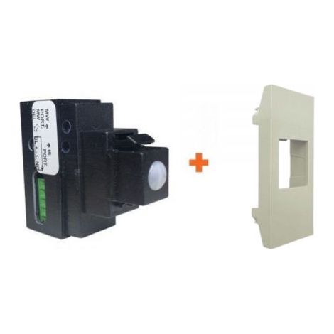 Sirsen sensore incasso 12V doppia tecnologia filare universale compatibile Vimar Linea canapa - DT-KEY-LINEA-CA