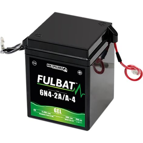 Fulbat - Batterie moto Gel 6N4-2A / 6N4-2A-4 6V 4Ah (1/2)