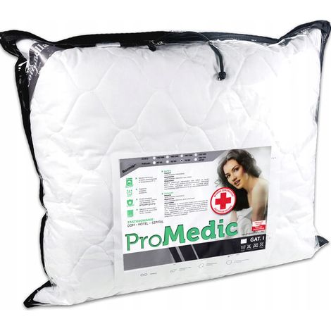 Almohada hipoalergénica para dormir de 70x80 cm, grosor médico, 95 °C. (1/5)