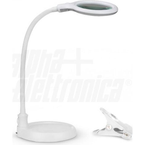 Alpha elettronica lampada laboratorio led con lente e braccio flex (1/3)