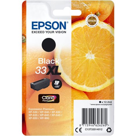 Epson Oranges Singlepack Black 33XL Claria Premium Ink (1/4)