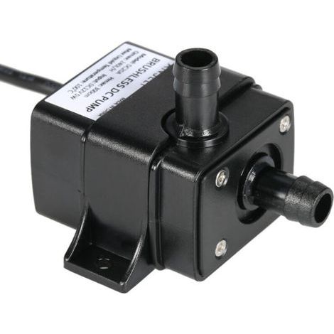 Bomba de agua sin escobillas de 12 V IP68 para acuarios y fuentes, caudal de 240 l/h, altura de elevación de 3 m, uso continuo. (1/5)
