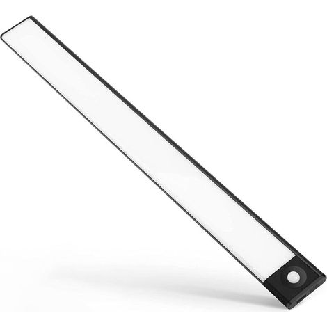 Lampe de Placard LEDs,Réglette LED Sans Fil,Veilleuse à Induction Rechargeable USB,Lumière d'Armoire Eclairage Placard Détecteur de Mouvement Pour Chevet Cuisine Etagères Armoires Couloir Escalier,400 (1/5)