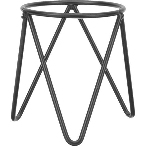 Présentoir en fer, support pour boule de cristal, support de rangement pour vase hydroponique, support à œufs-9.00X7.50X7.50CM-Black