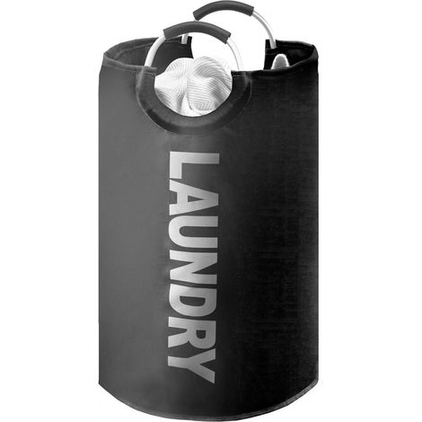 YOUDENOVA Wäschekorb Faltbar 115L mit Aluminium-Griff Schwarz (1/5)