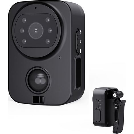 Caméra de surveillance HD étanche avec détecteur de mouvement PIR pour la sécurité de votre domicile ou de votre extérieur. Enregistreur vidéo de sécurité. (1/5)