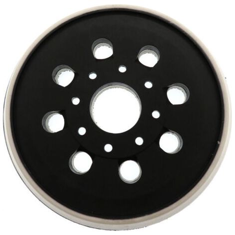 Plateau auto-adhésif pour ponceuse électrique 5 pouces 123 mm 8 trous PU Velcro pour Bosch GEX125-1A (1/5)