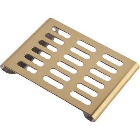 Porte-Savon Inox pour Salle de Bain, Support à Étage Unique avec Égouttoir (1/4)