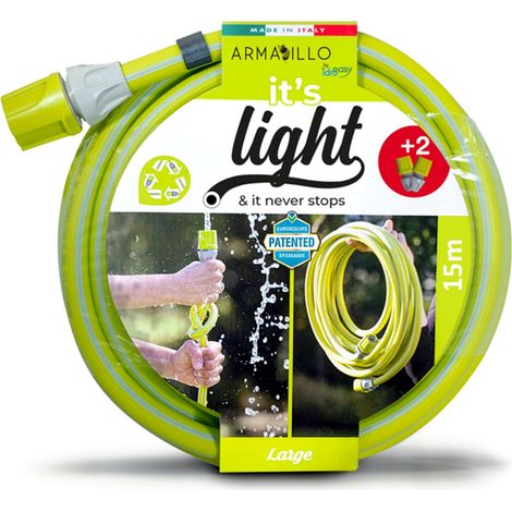 Idroeasy Armadillo Superlight 15 metri, il Tubo super leggero da Giardino anti nodo e anti torsione Made in Italy (1/5)