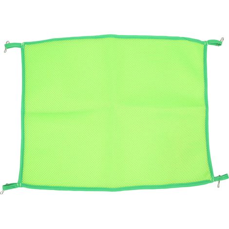 Hamac Pour Animaux De Compagnie En Maille Respirante Avec Crochets Métalliques Pour Cage Chien Chat Rongeur Vert 39x48cm (1/5)