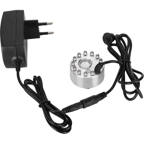 1 Générateur De Brouillard, 12 Lumières LED, Matériau ABS, Pour Étang, Aquarium, Décoration Intérieure (1/5)