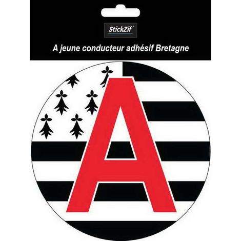 DISQUE A ADHESIF JEUNE CONDUCTEUR BRETAGNE X1