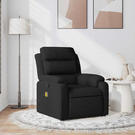 Massagesessel Schwarz Stoff (1/5)