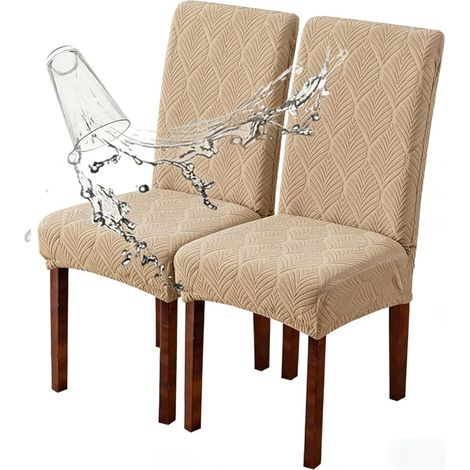 Housses de chaise de salle à manger extensibles et lavables, lot de 2/4/6 pièces (1/5)