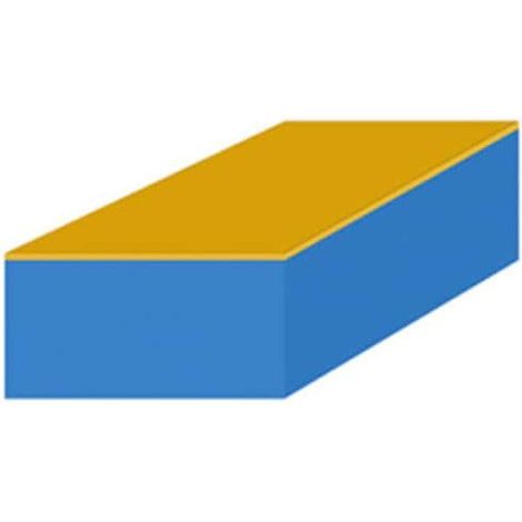 Mousse de protection 1x1m bleue adhésive épaisseur 15mm