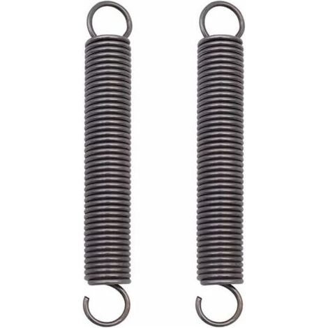 Ressort traction acier double crochet Dimensions 2 x 18 x 150 mm