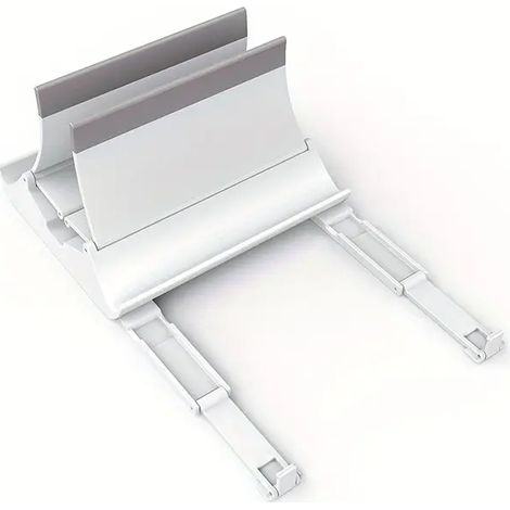 Support pour ordinateur portable vertical avec refroidissement support pour telephone et tablette rangement de bureau pratique