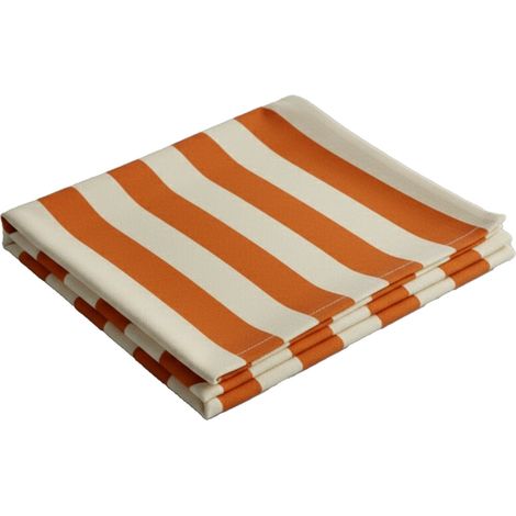 Toile Cirée Trapeziste, Lavable, 100% Polyester Tissu Antifroissement Made in Italy, Forme Rectangulaire, 240x140 cm Orange