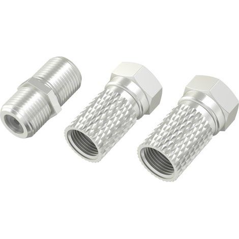 Hama Set adattatori 2 pzz. SAT M e 1 pz. F/F, 6,5 mm (1/2)