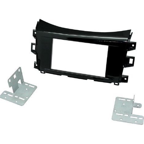 Kit 2DIN Autoradio FA507A Compatible avec Renault Alaskan ap16 - Noir brillant
