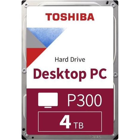 TOSHIBA - Disque dur Interne - P300 - 4To - 5400 tr/min - 3.5 Bulk HDWD240UZSVA (1/3)