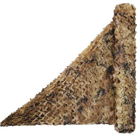 Filet de camouflage , Rouleau en vrac pour la chasse, l&aposombrage et la décoration de fêtes sur le thème militaire (3 m x 5 m) (1/5)