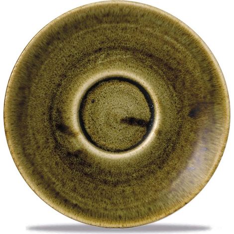 Soucoupe cappuccino Stonecast Plume Green - 156 mm - Finedine (1/5)